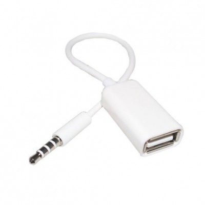 Adaptador de Cabo de Áudio Auxiliar USB femea x p3 macho